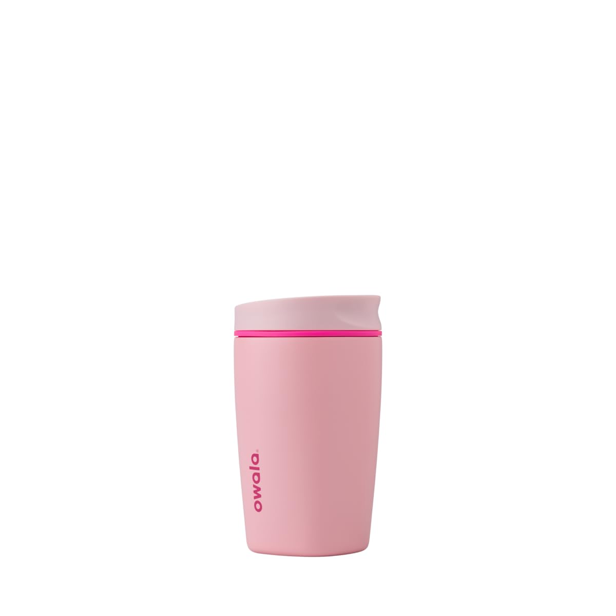 Owala SmoothSip Slider Insulated Stainless Steel Coffee Tumbler, Reusable Iced Coffee Cup, Hot Coffee Travel Mug, BPA Free 20 oz, In Bloom