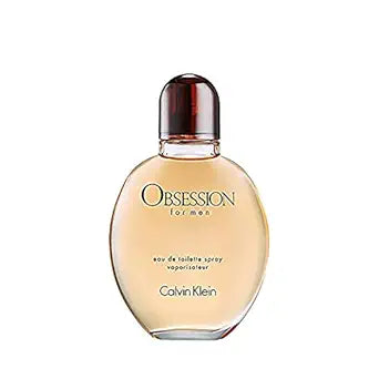 Calvin Klein Obsession for Men Eau de Toilette – Ambery Men's Cologne – With Notes of Bergamot, Mandarin, Lavender & Musk – Long Lasting Fragrance