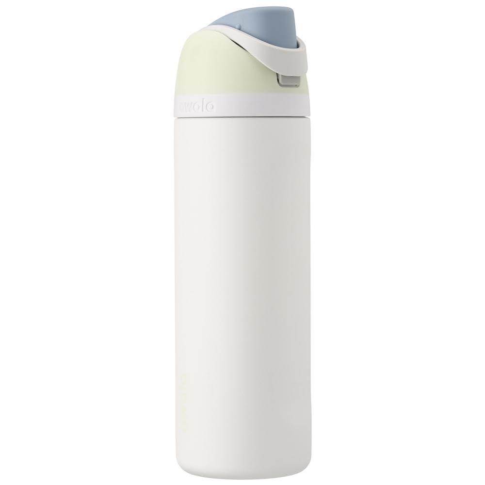 Owala FreeSip Insulated Stainless Steel Water Bottle with Straw, BPA-Free Sports Water Bottle, Great for Travel, 24 Oz, Very, Very Dark | Insulated, with Straw, for Sports, Travel, and School, BPA-Free