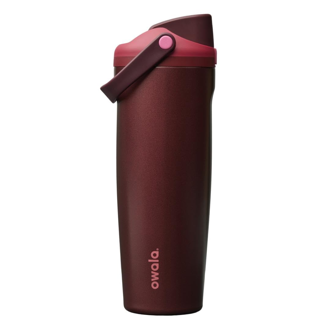 Owala FreeSip Sway Insulated Stainless Steel Water Bottle with Two-Way Spout, Built-In Straw and Bucket Handle, Made for Travel, School, and Sports, 30oz, BPA Free, Leak Proof, Foggy Tide
