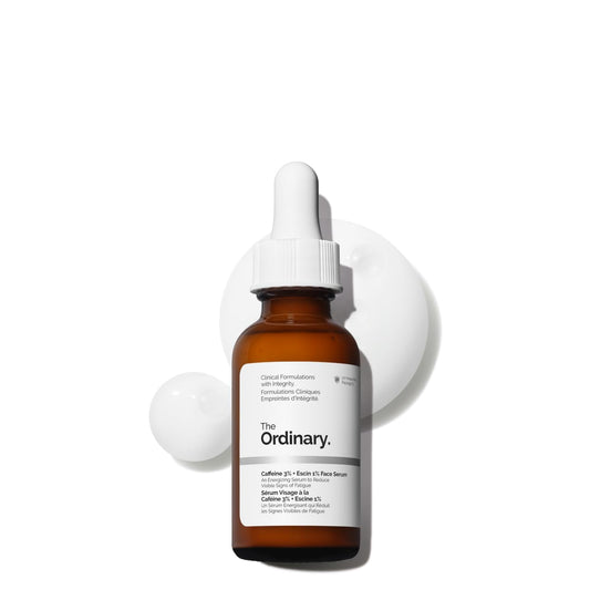 The Ordinary Caffeine 3% + Escin 1% Face Serum, Energizing Serum to Tone and Tighten, 1 Fl Oz
