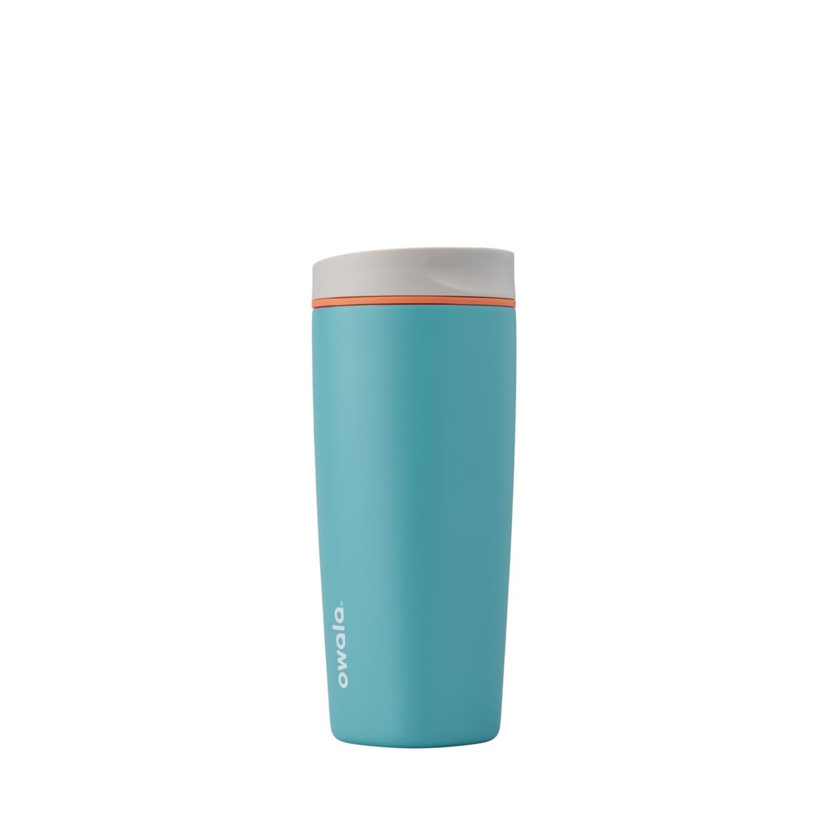 Owala SmoothSip Slider Insulated Stainless Steel Coffee Tumbler, Reusable Iced Coffee Cup, Hot Coffee Travel Mug, BPA Free 20 oz, In Bloom