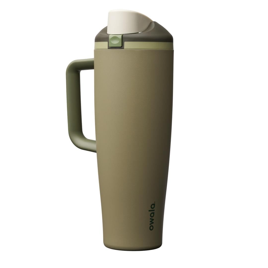 Owala FreeSip Tumbler - Stainless Steel - 40-oz. - Green (Eucalyptus)