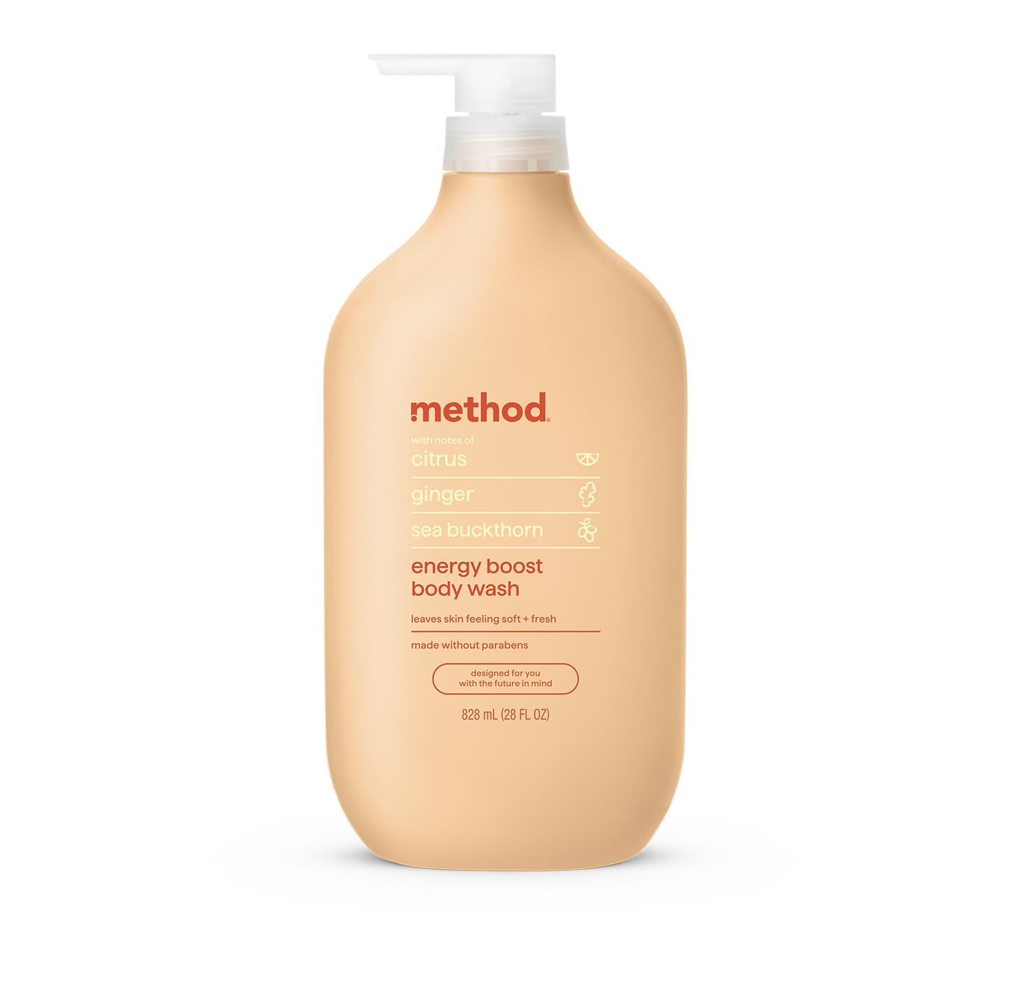 Method Body Wash, Sea + Surf, Paraben and Phthalate Free, 28 oz, (Pack of 1)