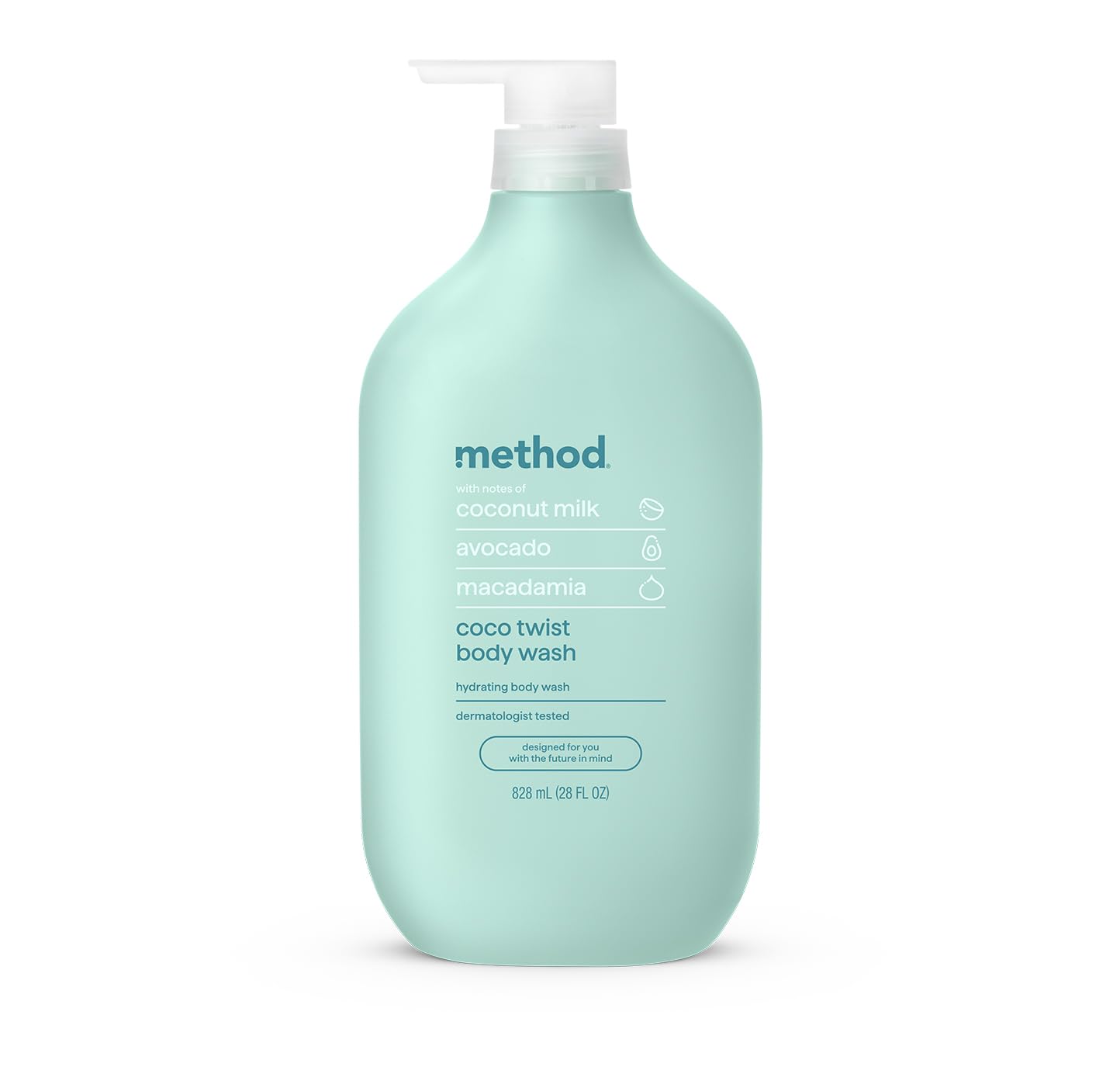 Method Body Wash, Sea + Surf, Paraben and Phthalate Free, 28 oz, (Pack of 1)