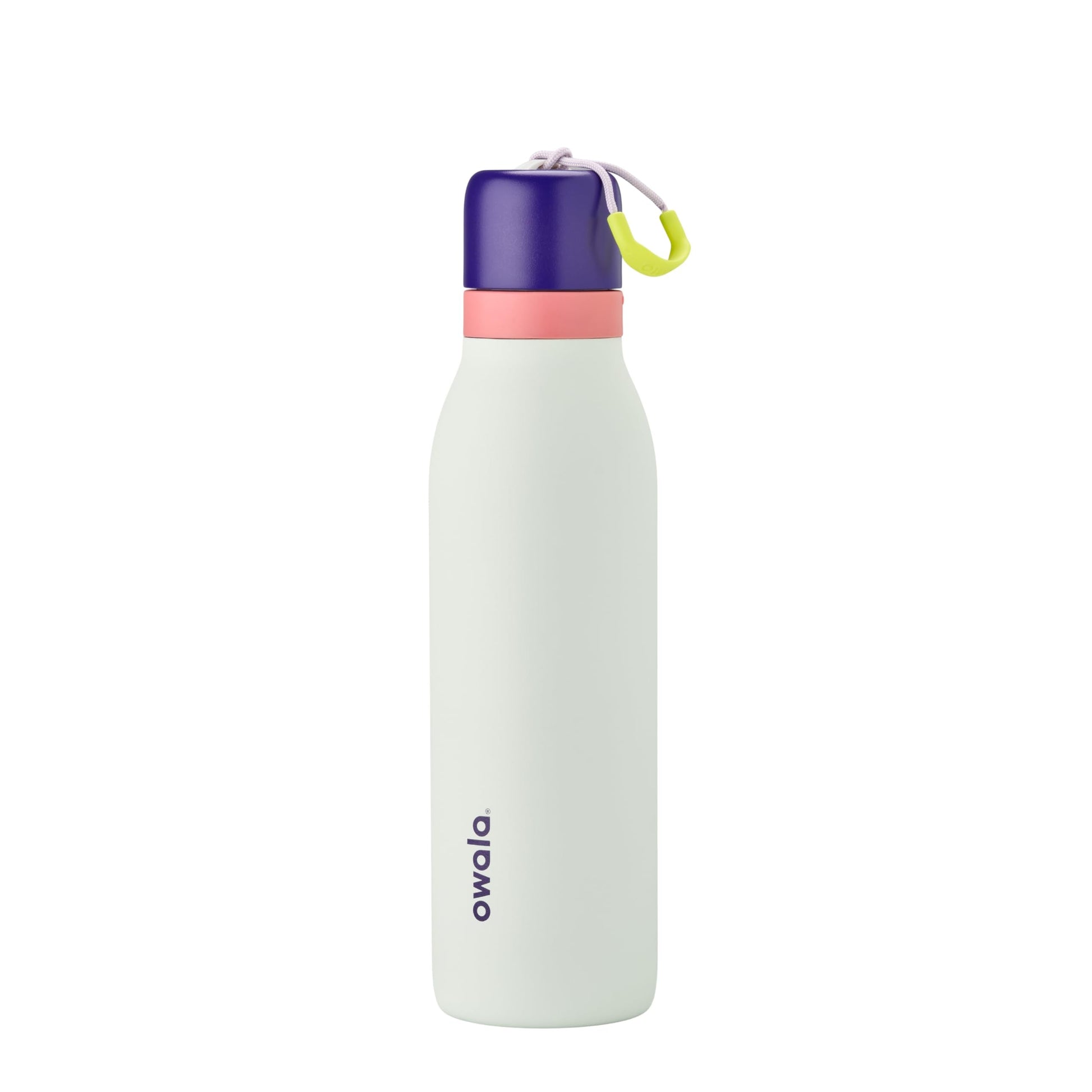 Owala FreeSip Twist Insulated Stainless Steel Water Bottle with Straw for Sports and Travel, BPA-Free, 24-oz, Black Cherry