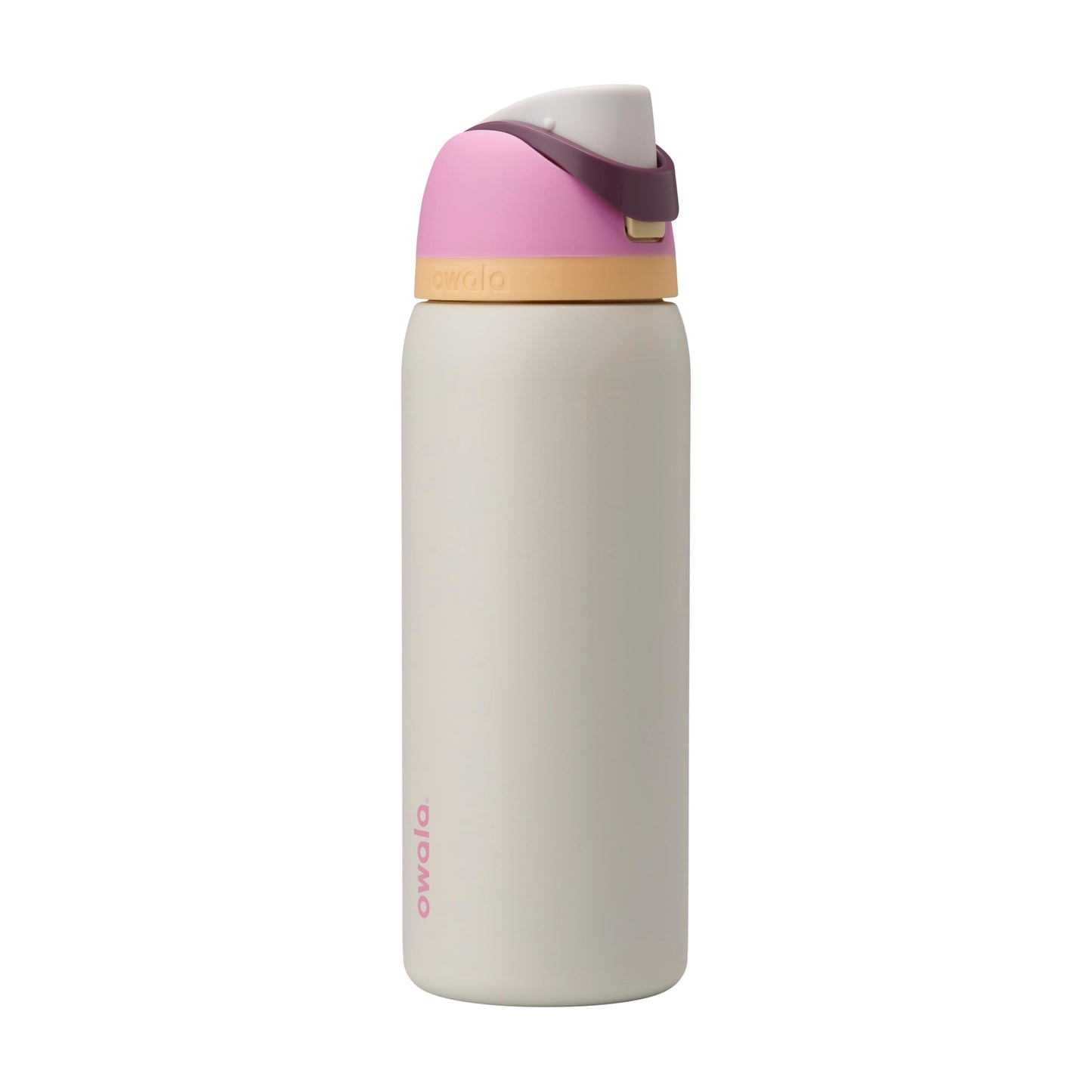 Owala FreeSip Insulated Stainless Steel Water Bottle with Straw, BPA-Free Sports Water Bottle, Great for Travel, 24 Oz, Black Cherry
