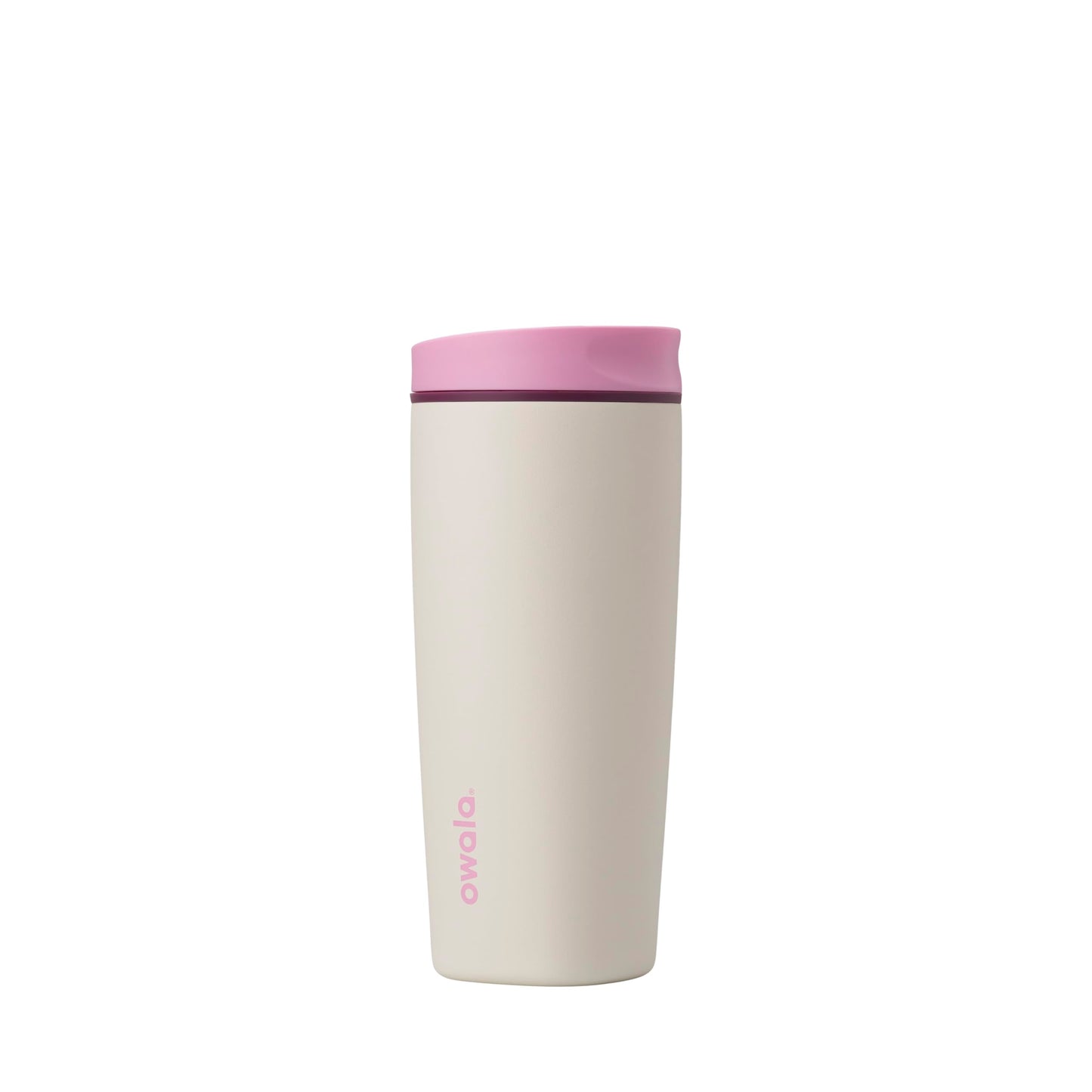 Owala SmoothSip Slider Insulated Stainless Steel Coffee Tumbler, Reusable Iced Coffee Cup, Hot Coffee Travel Mug, BPA Free 20 oz, In Bloom