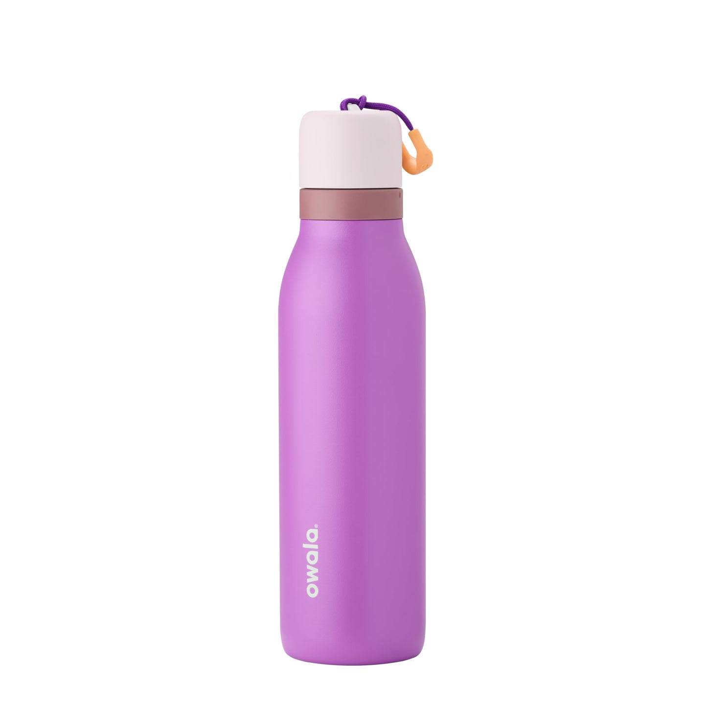 Owala FreeSip Twist Insulated Stainless Steel Water Bottle with Straw for Sports and Travel, BPA-Free, 24-oz, Black Cherry