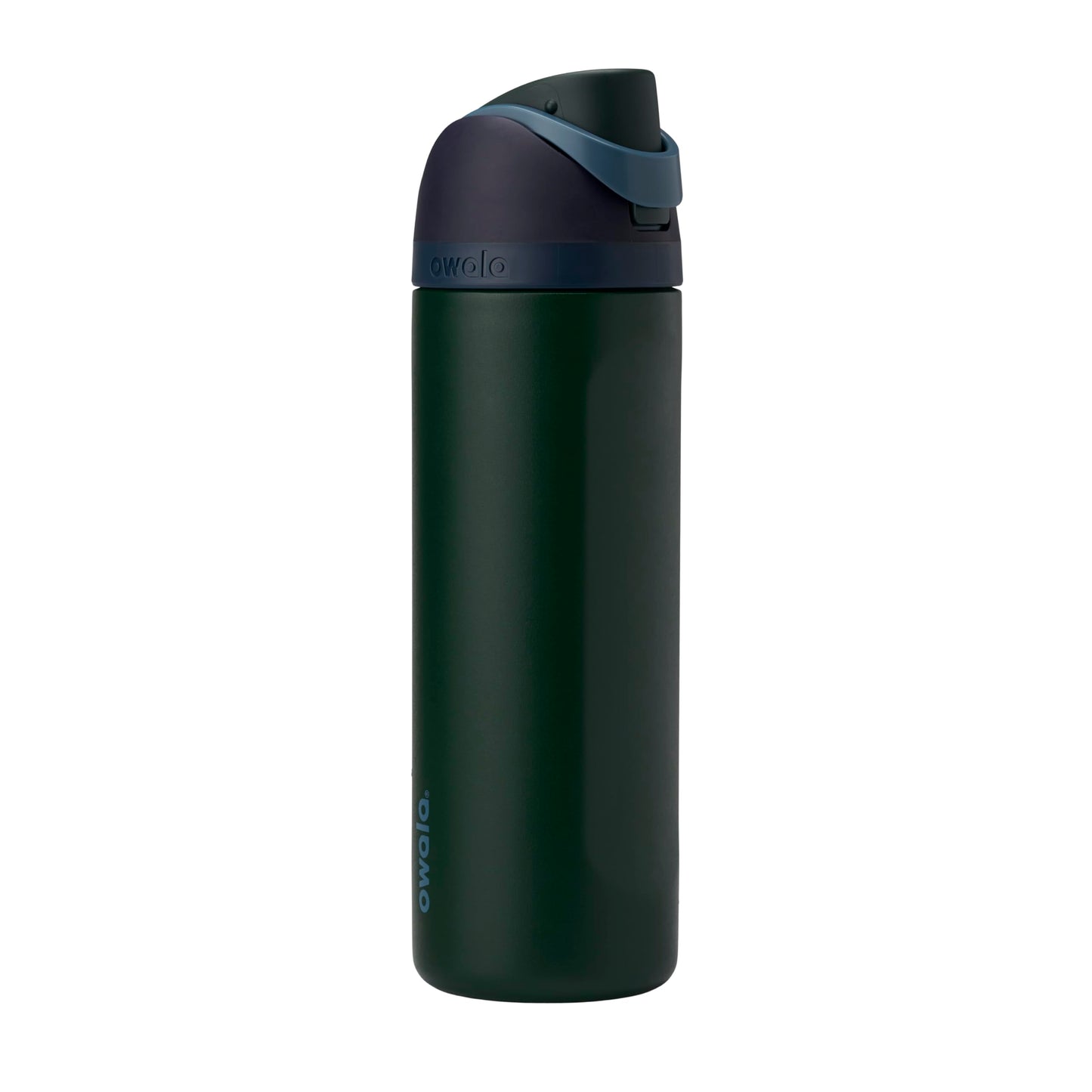 Owala FreeSip Insulated Stainless Steel Water Bottle with Straw, BPA-Free Sports Water Bottle, Great for Travel, 24 Oz, Very, Very Dark | Insulated, with Straw, for Sports, Travel, and School, BPA-Free