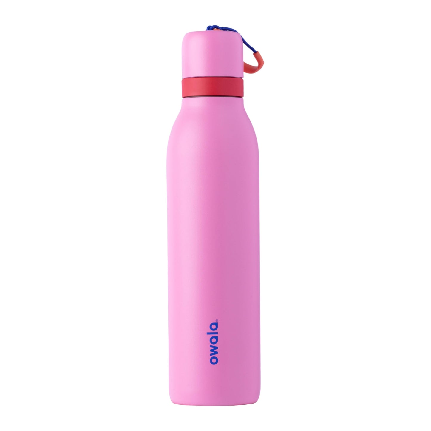 Owala FreeSip Twist Insulated Stainless Steel Water Bottle with Straw for Sports and Travel, BPA-Free, 24-oz, Black Cherry