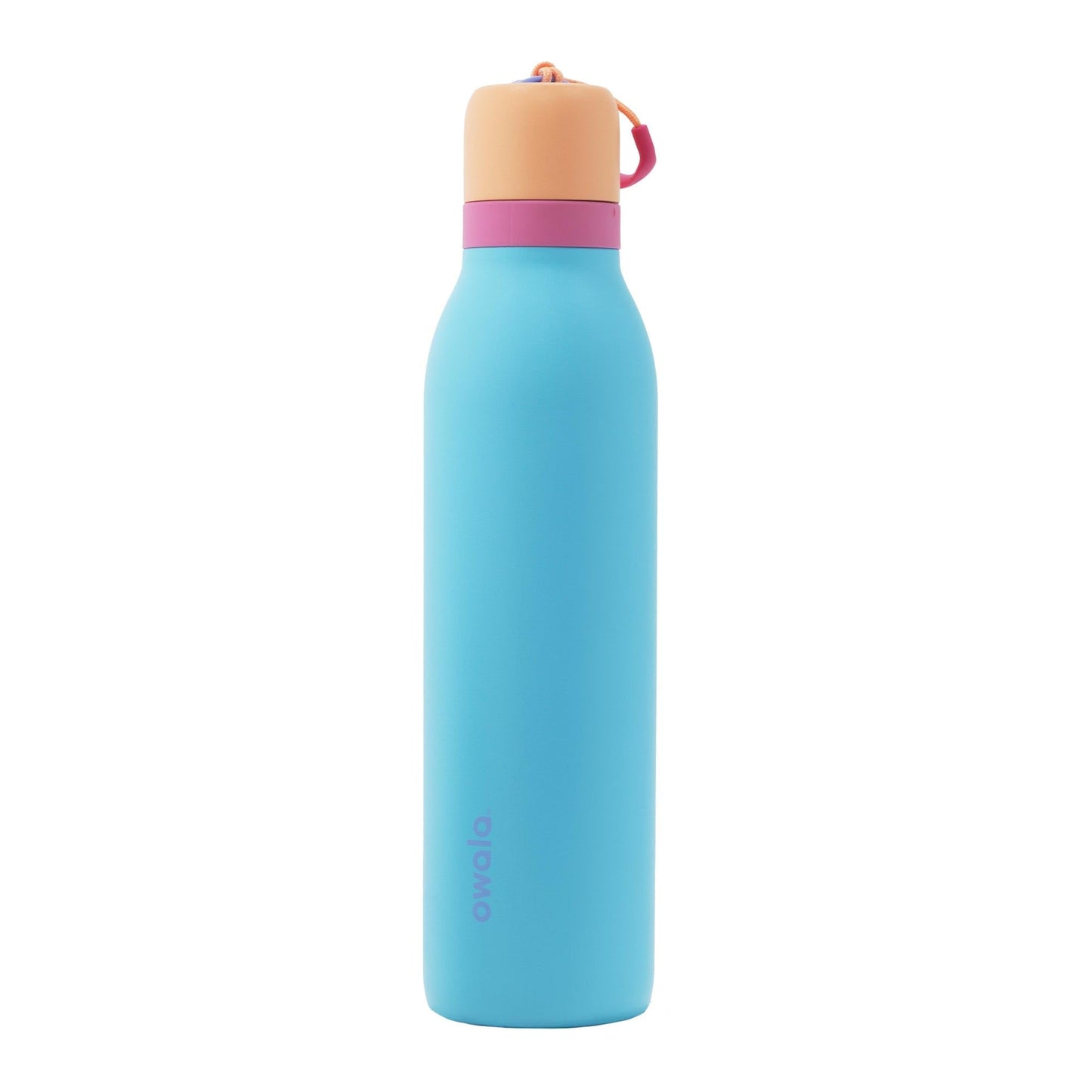 Owala FreeSip Twist Insulated Stainless Steel Water Bottle with Straw for Sports and Travel, BPA-Free, 24-oz, Black Cherry