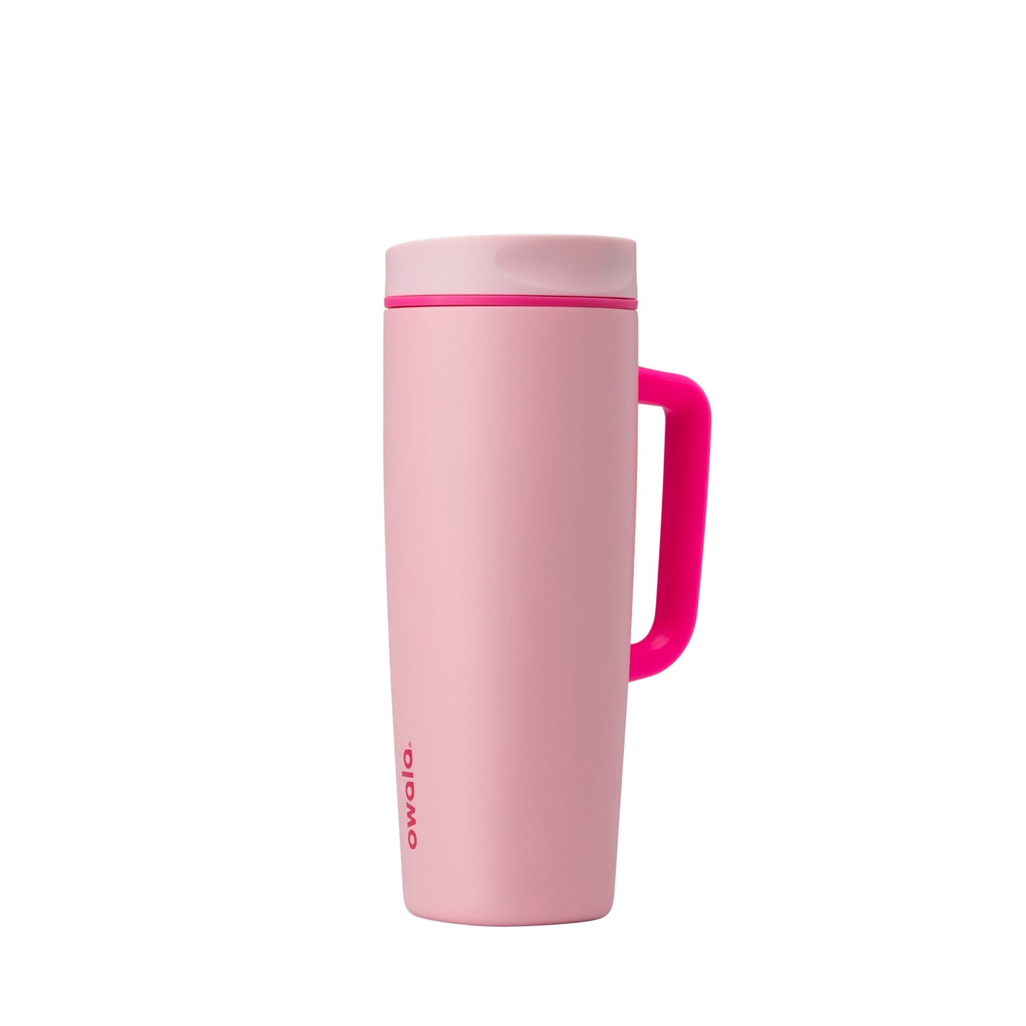 Owala SmoothSip Slider Insulated Stainless Steel Coffee Tumbler, Reusable Iced Coffee Cup, Hot Coffee Travel Mug, BPA Free 20 oz, In Bloom