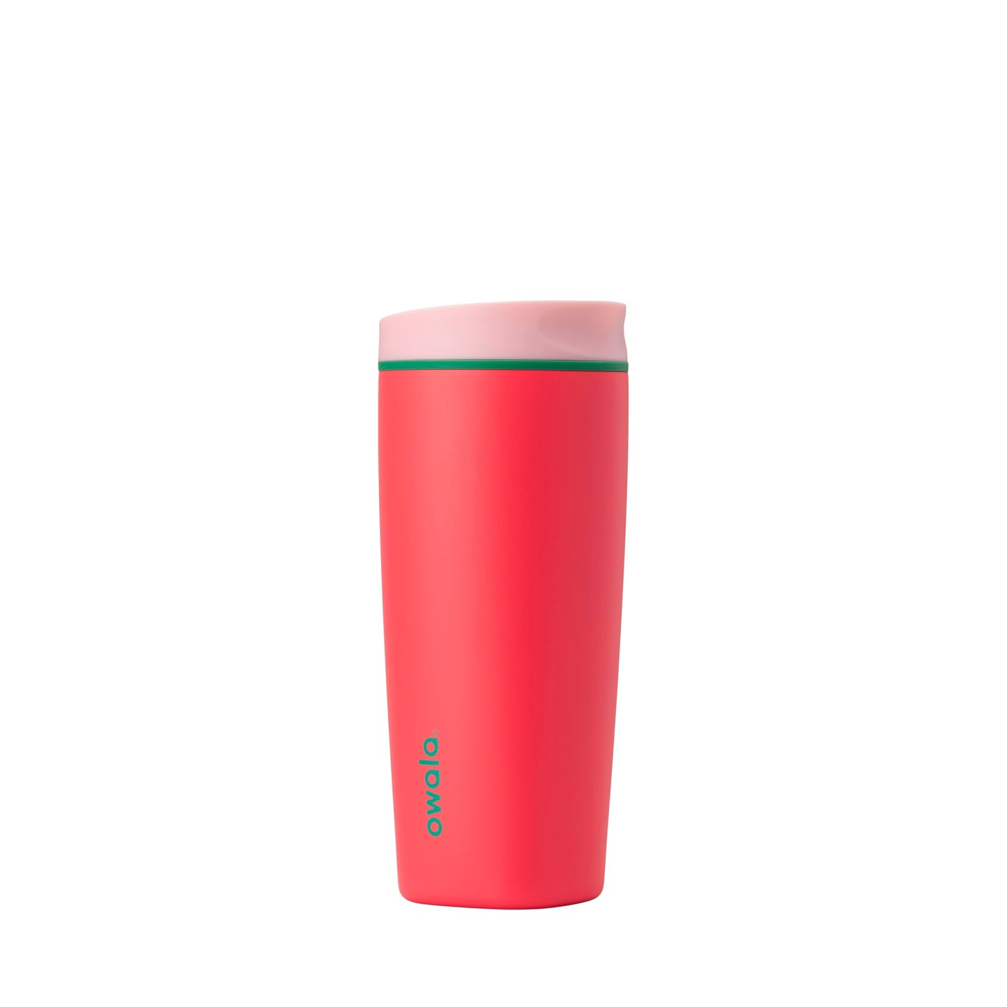 Owala SmoothSip Slider Insulated Stainless Steel Coffee Tumbler, Reusable Iced Coffee Cup, Hot Coffee Travel Mug, BPA Free 20 oz, In Bloom