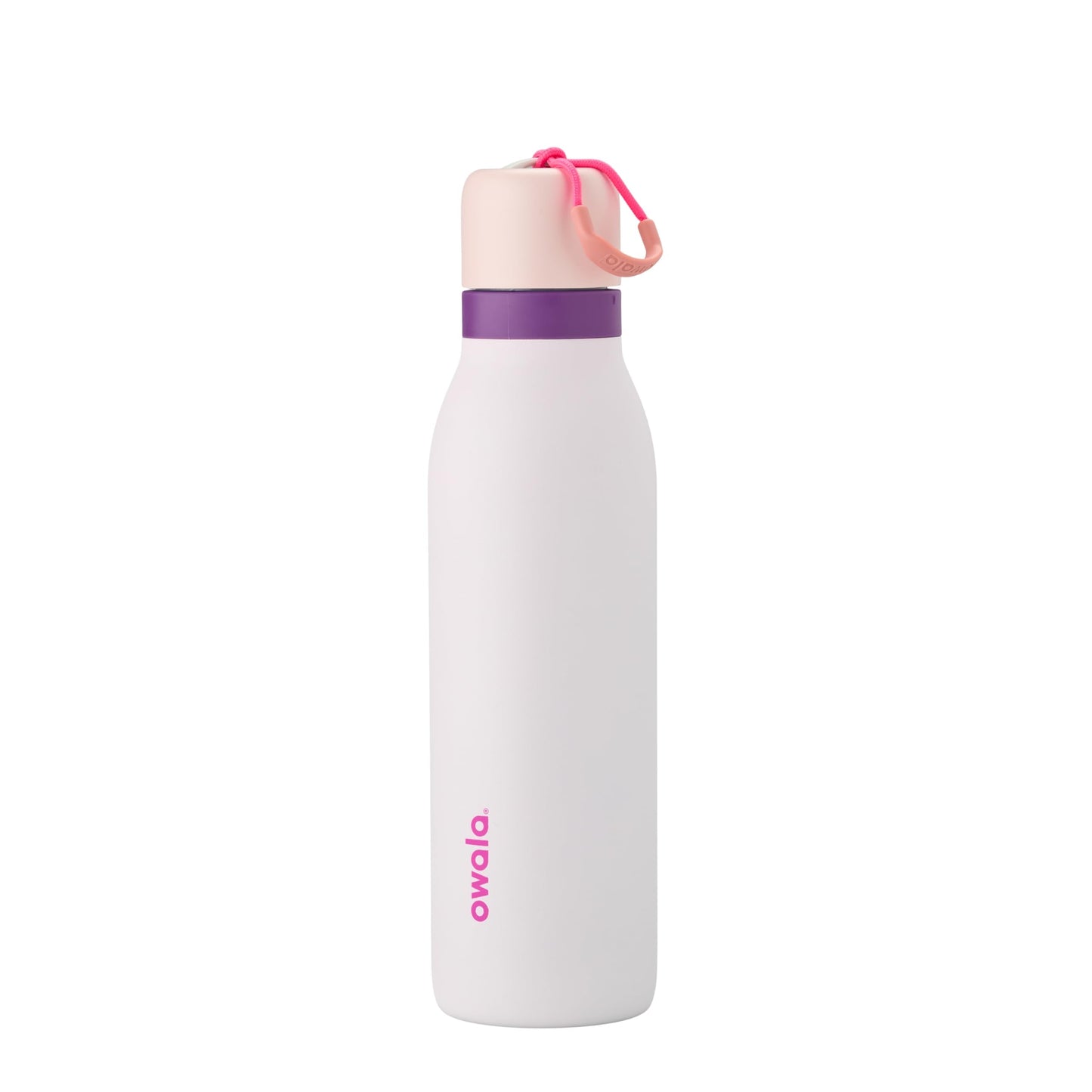 Owala FreeSip Twist Insulated Stainless Steel Water Bottle with Straw for Sports and Travel, BPA-Free, 24-oz, Black Cherry