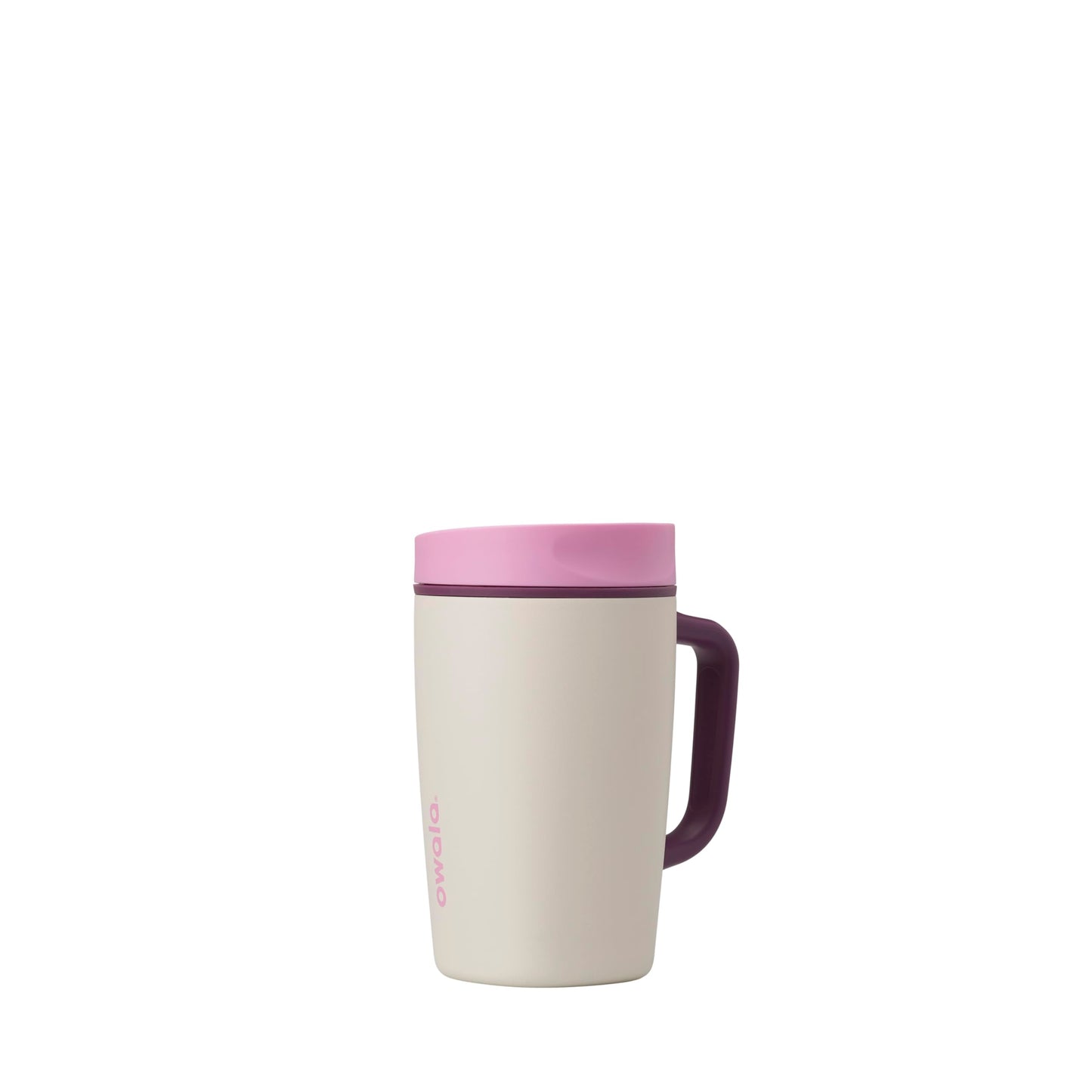 Owala SmoothSip Slider Insulated Stainless Steel Coffee Tumbler, Reusable Iced Coffee Cup, Hot Coffee Travel Mug, BPA Free 20 oz, In Bloom