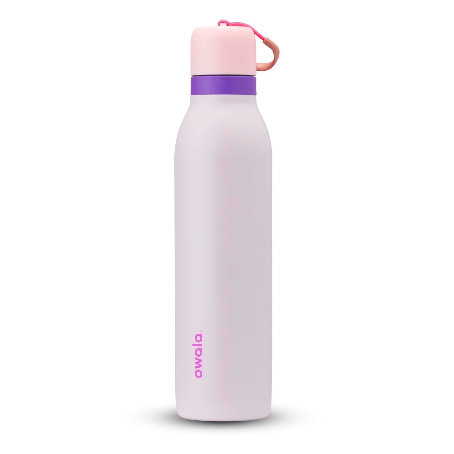 Owala FreeSip Twist Insulated Stainless Steel Water Bottle with Straw for Sports and Travel, BPA-Free, 24-oz, Black Cherry
