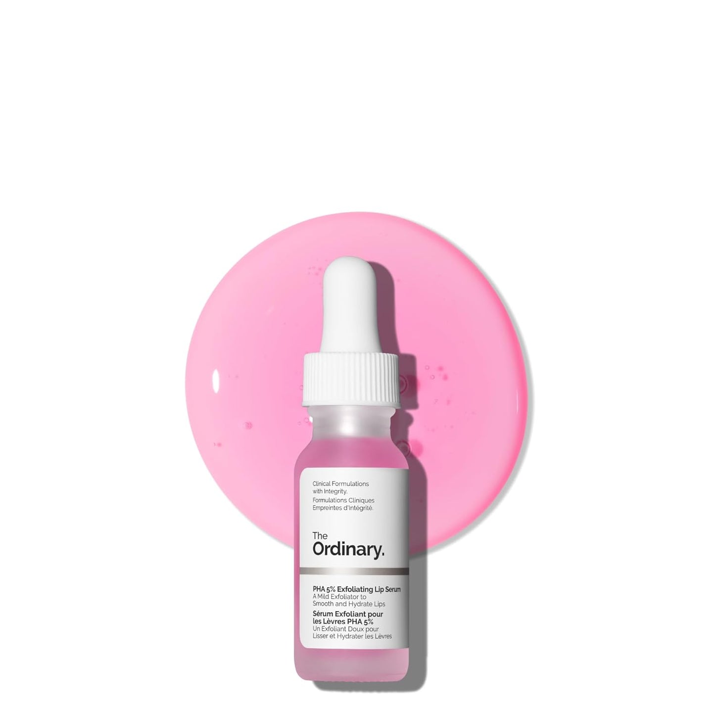 The Ordinary PHA 5% Exfoliating Lip Serum, Hydrating Overnight Lip Exfoliator Treatment, 0.5 Fl Oz