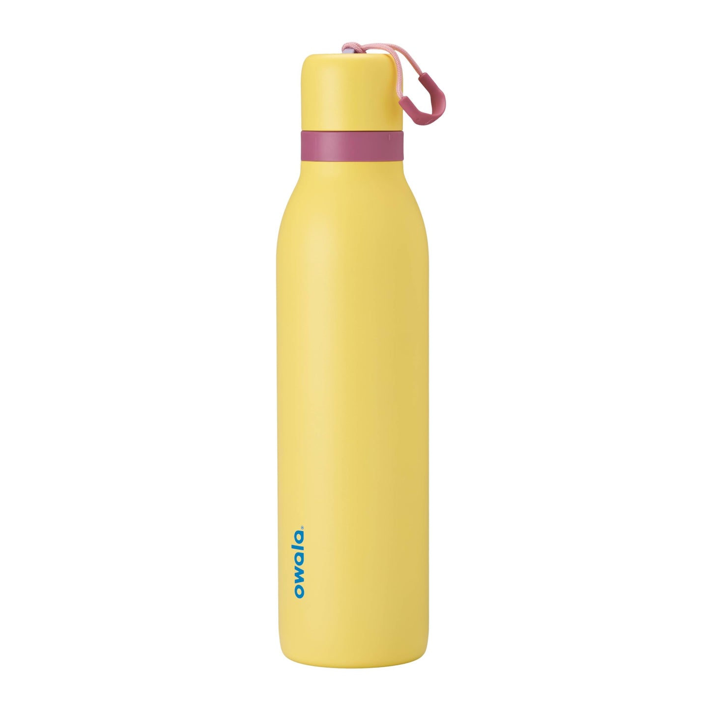 Owala FreeSip Twist Insulated Stainless Steel Water Bottle with Straw for Sports and Travel, BPA-Free, 24-oz, Black Cherry