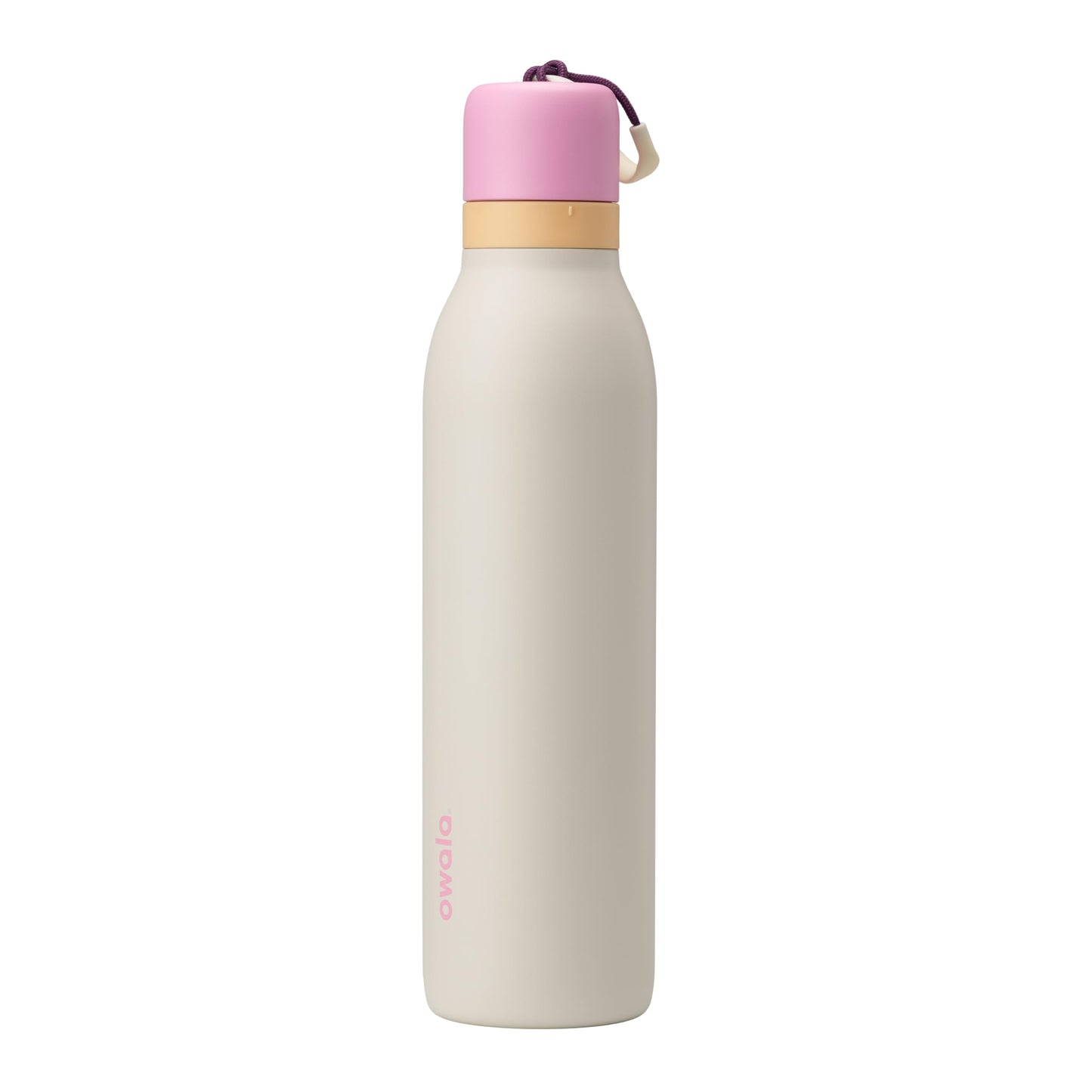 Owala FreeSip Twist Insulated Stainless Steel Water Bottle with Straw for Sports and Travel, BPA-Free, 24-oz, Black Cherry