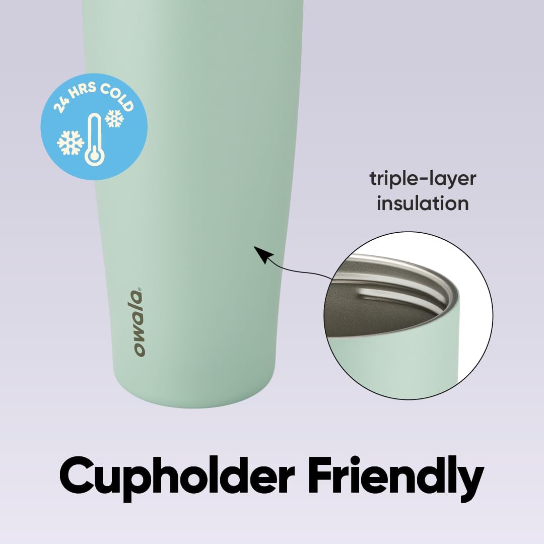 Owala FreeSip Tumbler - Stainless Steel - 40-oz. - Green (Eucalyptus)