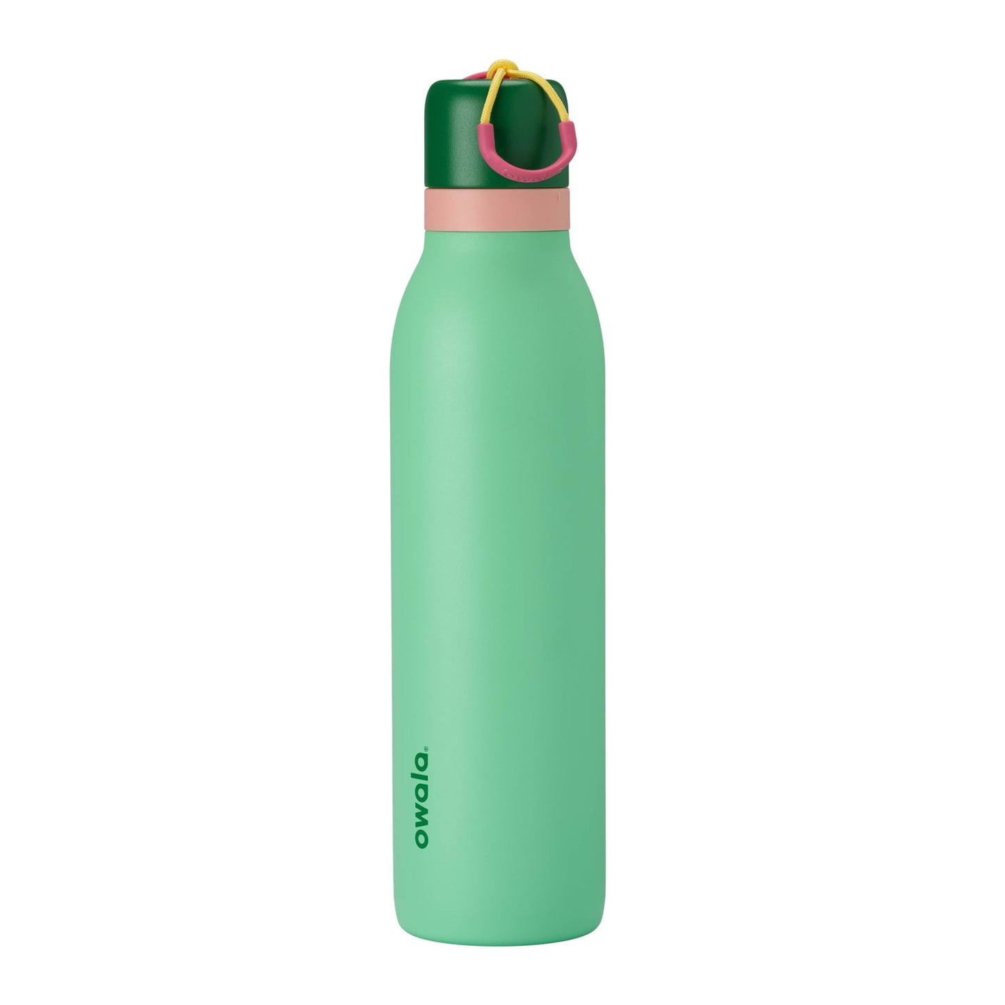 Owala FreeSip Twist Insulated Stainless Steel Water Bottle with Straw for Sports and Travel, BPA-Free, 24-oz, Black Cherry