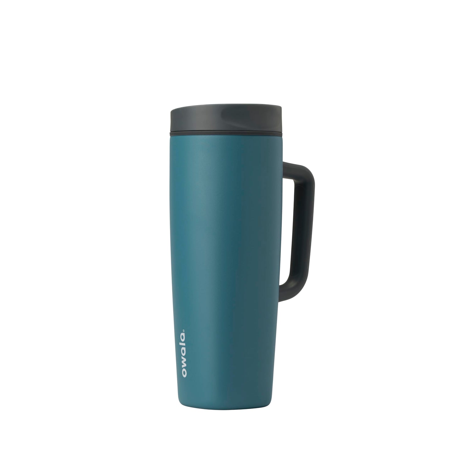 Owala SmoothSip Slider Insulated Stainless Steel Coffee Tumbler, Reusable Iced Coffee Cup, Hot Coffee Travel Mug, BPA Free 20 oz, In Bloom