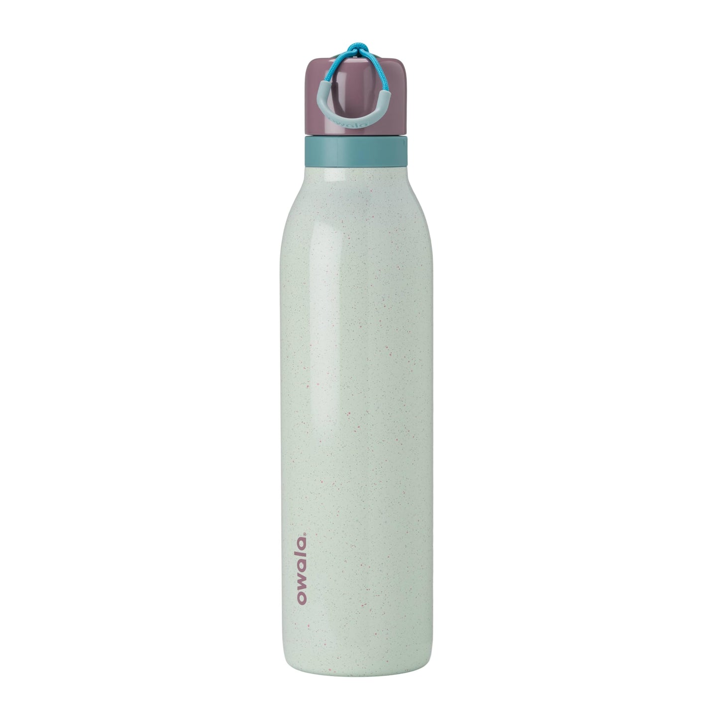 Owala FreeSip Twist Insulated Stainless Steel Water Bottle with Straw for Sports and Travel, BPA-Free, 24-oz, Black Cherry