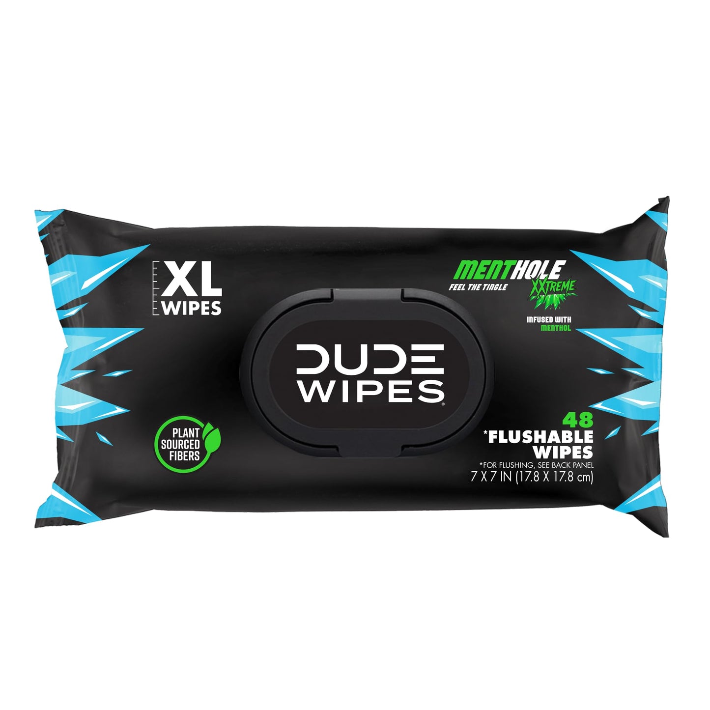DUDE Wipes - Flushable Wipes - 6 Pack, 288 Wipes - Unscented Extra-Large Adult Wet Wipes - Vitamin-E & Aloe - Septic and Sewer Safe