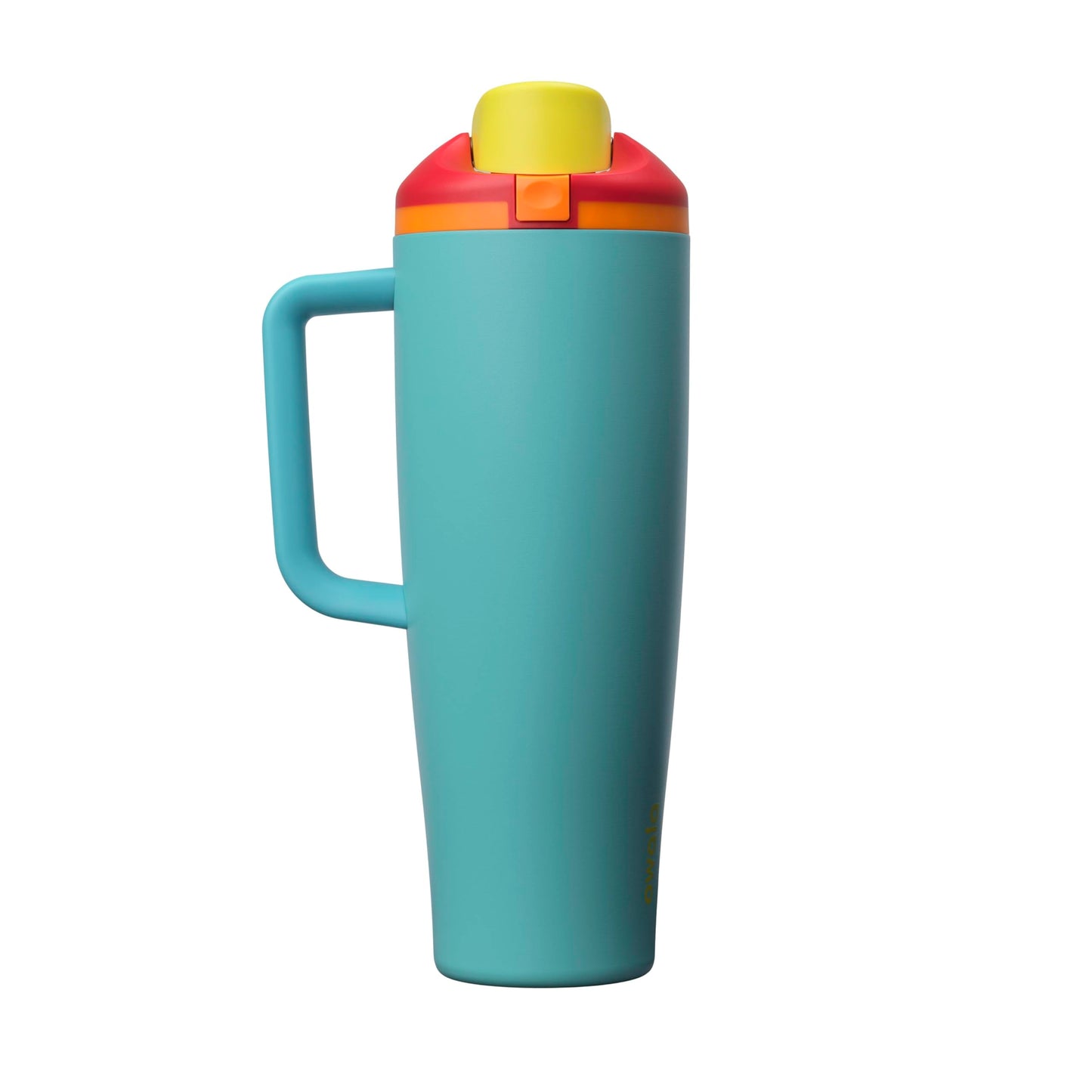 Owala FreeSip Tumbler Insulated Stainless Steel Water Bottle with Built-in Straw and Side Handle, For Travel, Work, School, and Sports, 40oz, BPA Free, Leak Proof, Foggy Tide