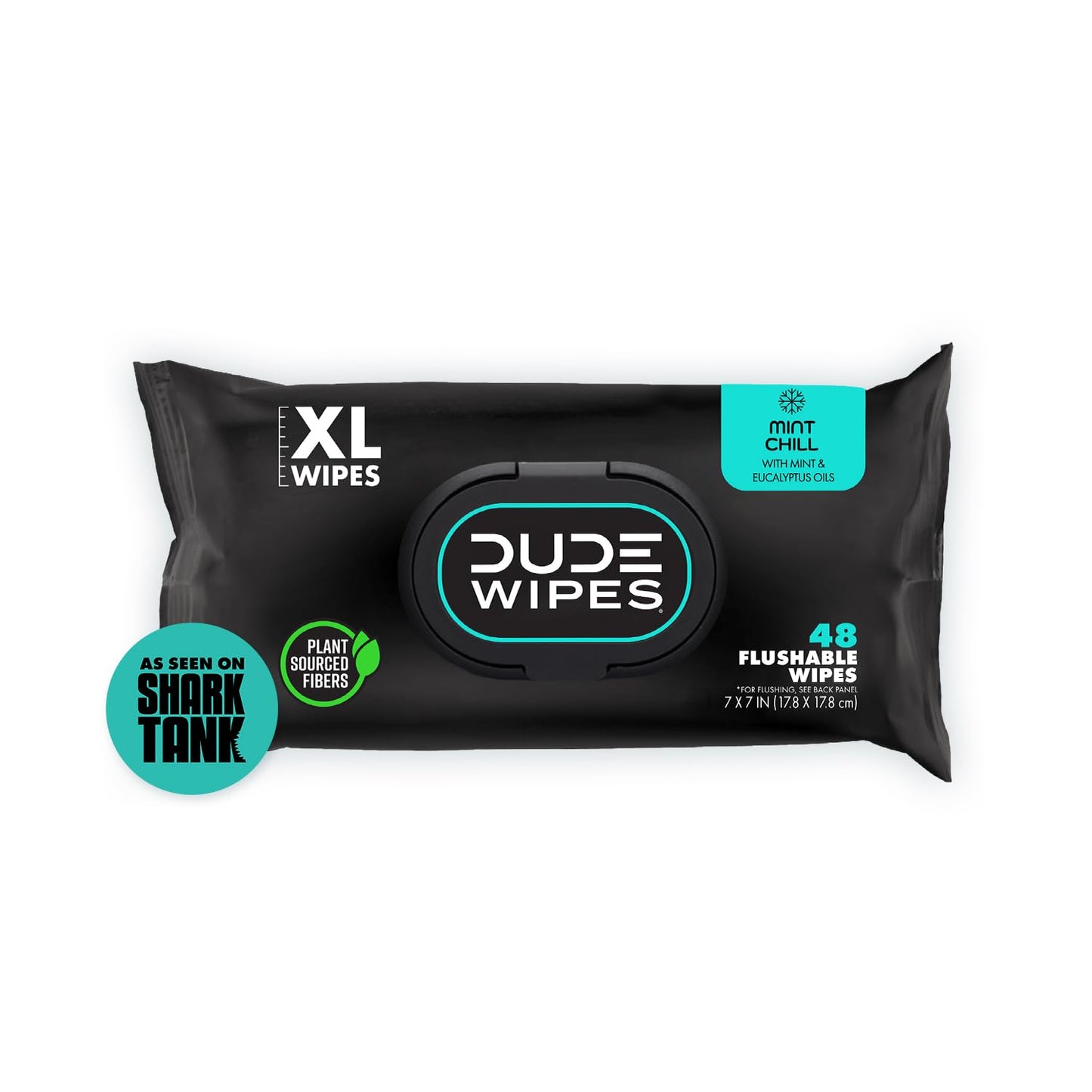 DUDE Wipes - Flushable Wipes - 6 Pack, 288 Wipes - Unscented Extra-Large Adult Wet Wipes - Vitamin-E & Aloe - Septic and Sewer Safe