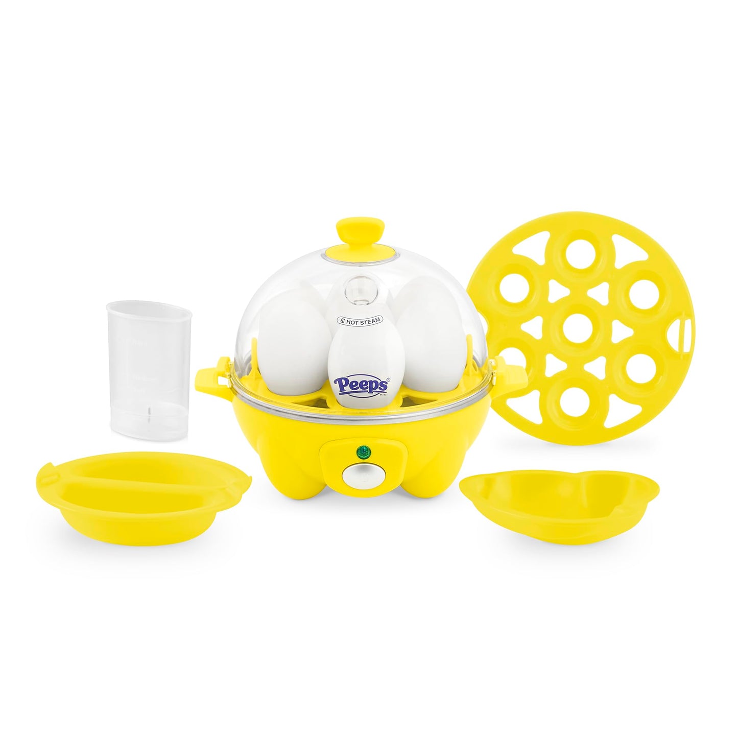 DASH Electric Rapid Egg Cooker for Hard Boiled/Poached/Scrambled Eggs or Omelets with Auto Shut-Off Feature, Black, 7 Egg Capacity