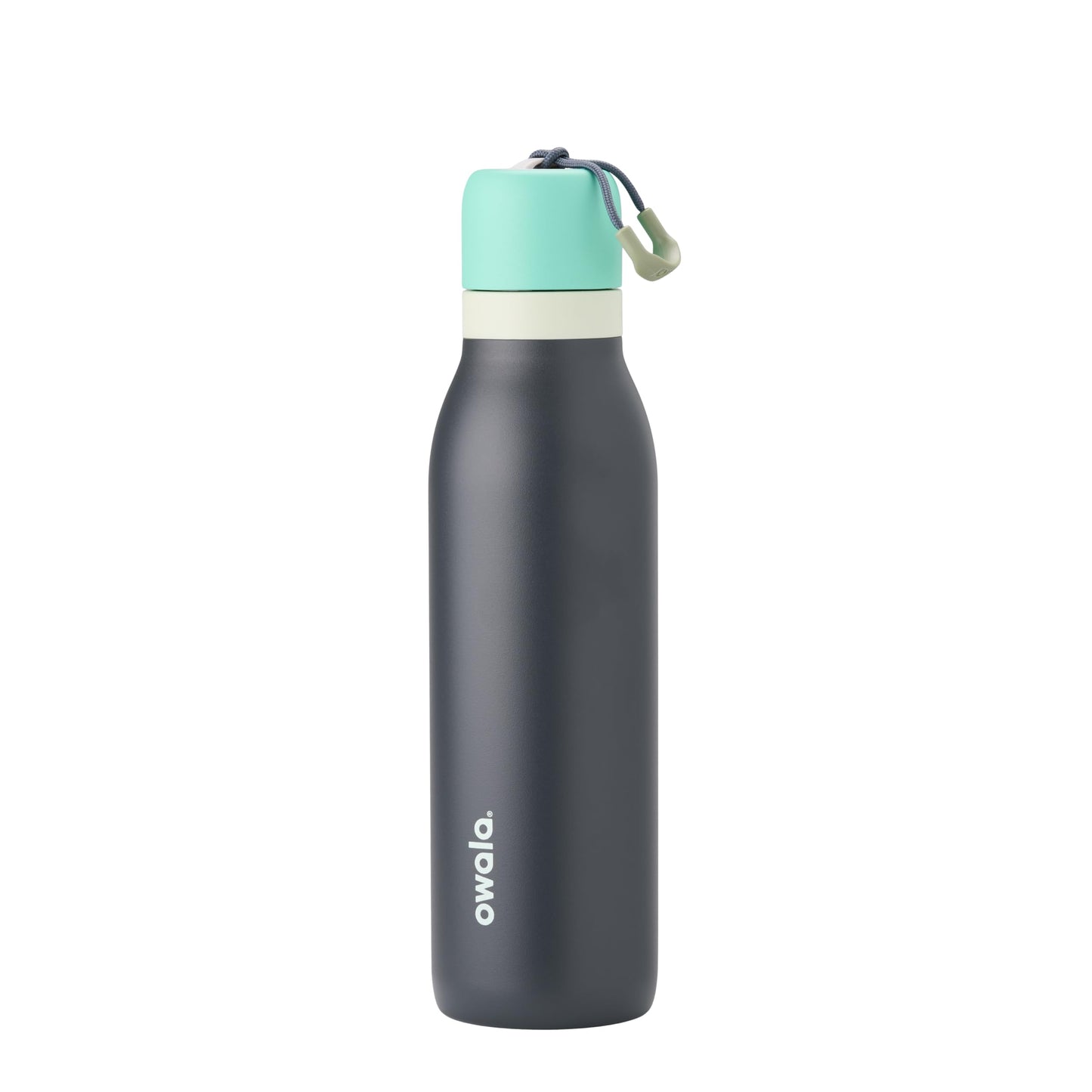 Owala FreeSip Twist Insulated Stainless Steel Water Bottle with Straw for Sports and Travel, BPA-Free, 24-oz, Black Cherry