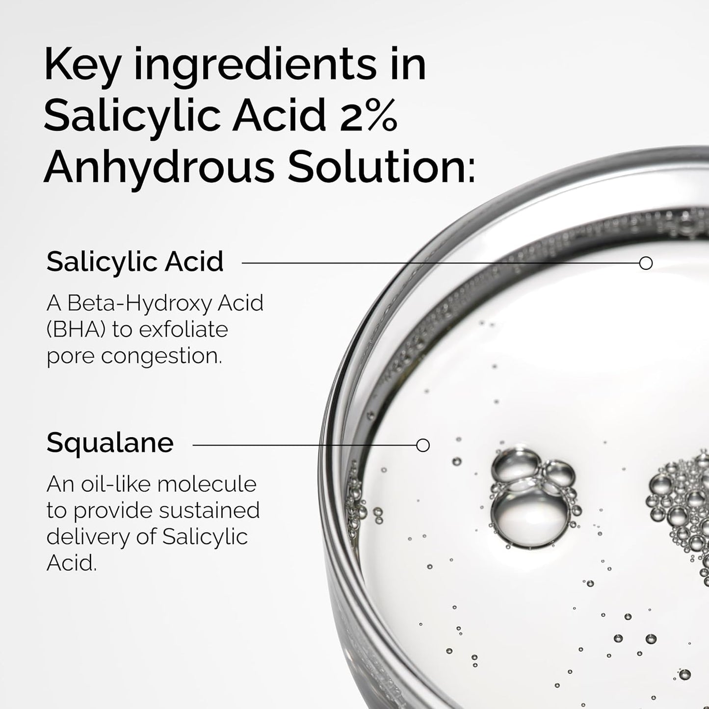 The Ordinary Salicylic Acid 2% Anhydrous Solution, Gentle Exfoliating Serum for Blemish-Prone Skin and Uneven Texture