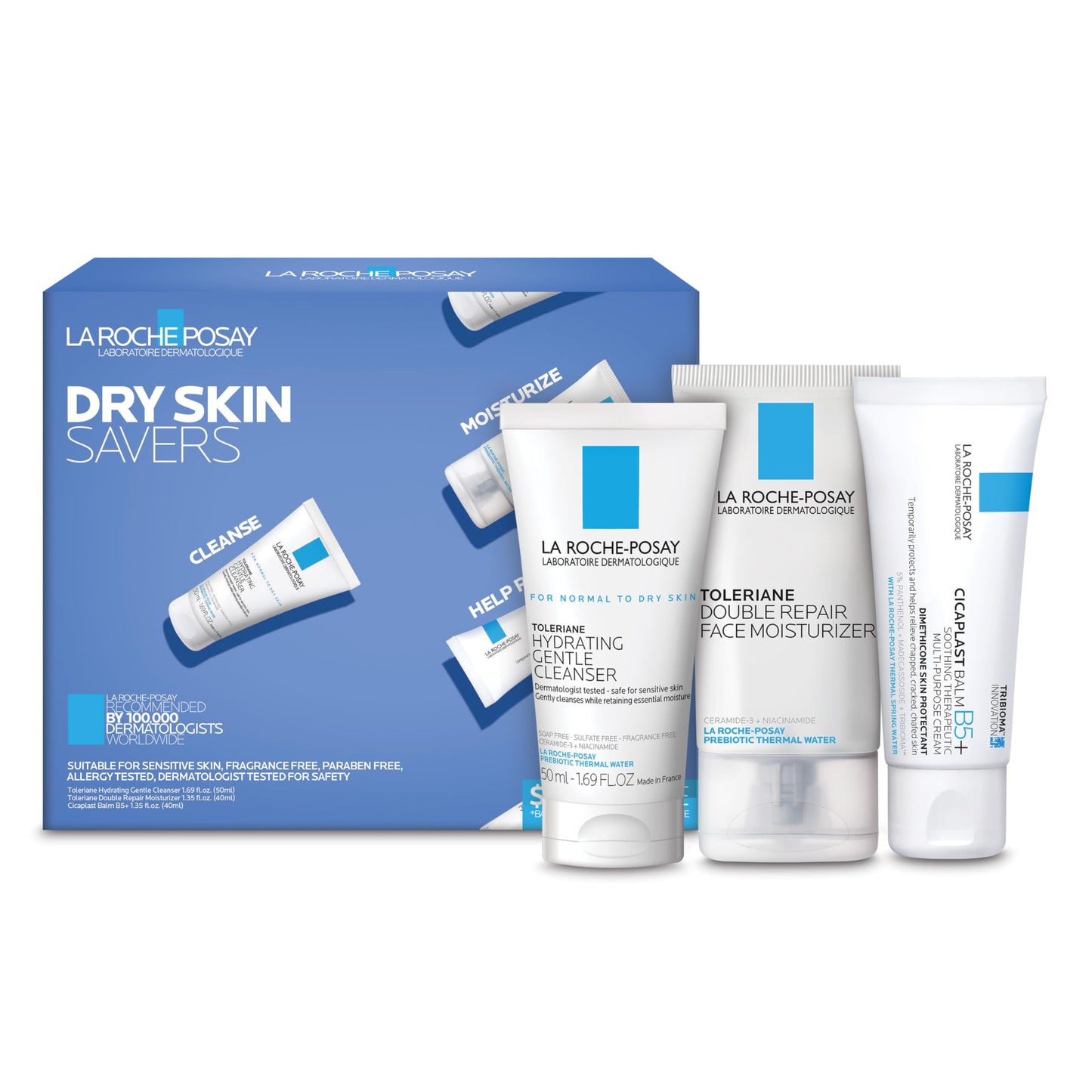 La Roche-Posay Toleriane Double Repair Face Moisturizer, Daily Moisturizer Face Cream with Ceramide & Niacinamide for All Skin Types, Immediate Comfort & Long Lasting Hydration, Fragrance Free