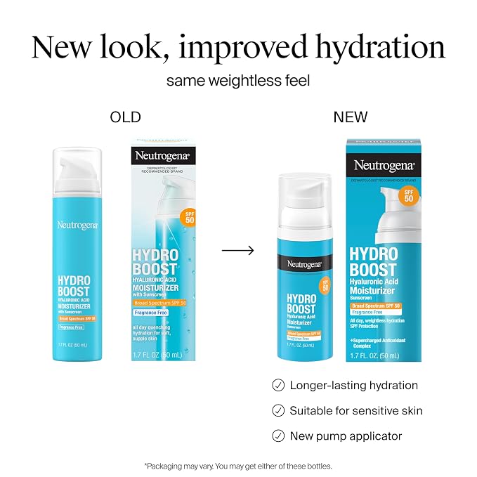 Neutrogena® Hydro Boost SPF 50 Hyaluronic Acid Moisturizer, 1.7 Fl. Oz