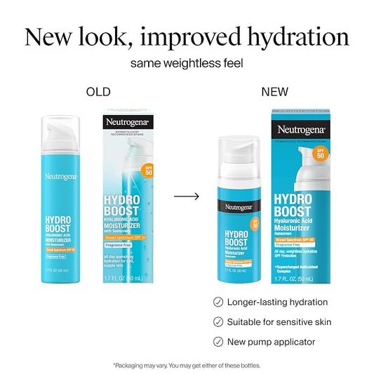 Neutrogena® Hydro Boost SPF 50 Hyaluronic Acid Moisturizer, 1.7 Fl. Oz