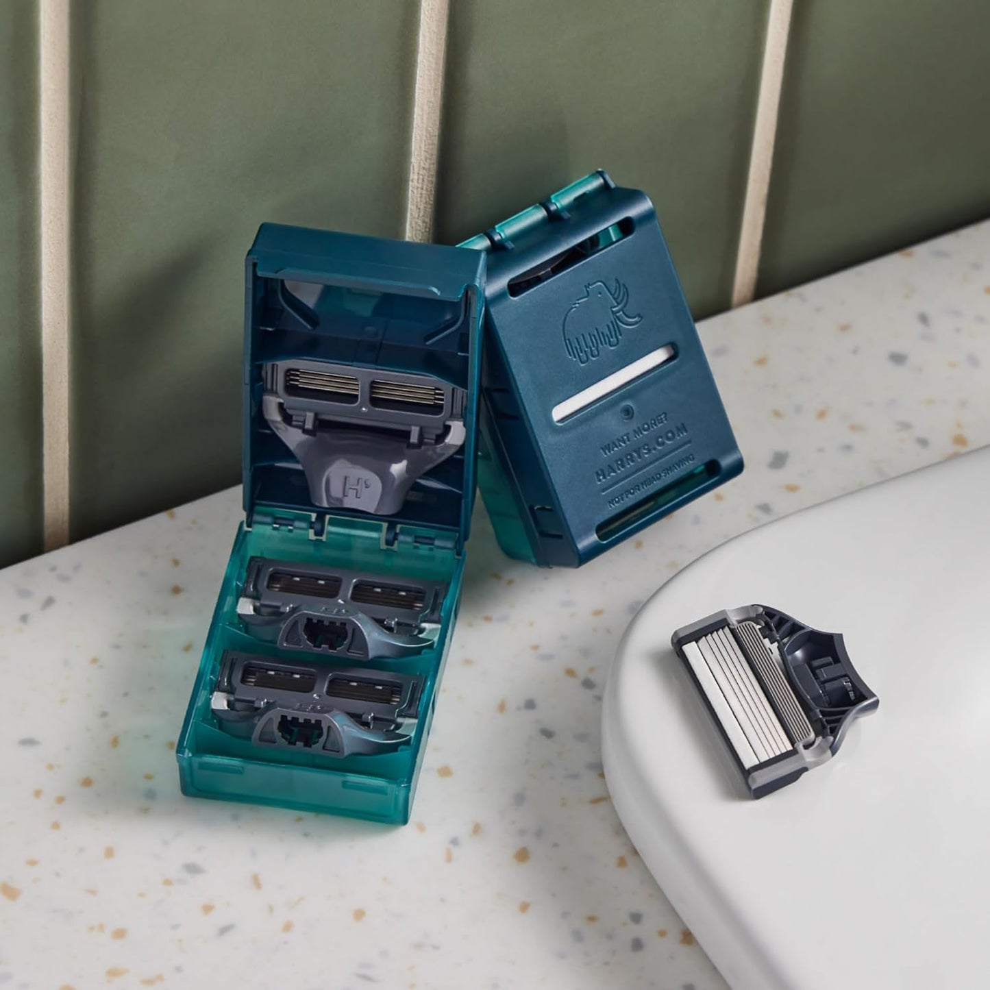 Harry's Original Razor Blades for Men - 10 Count - Premium Razor Blade Refill Cartridges - German Engineered