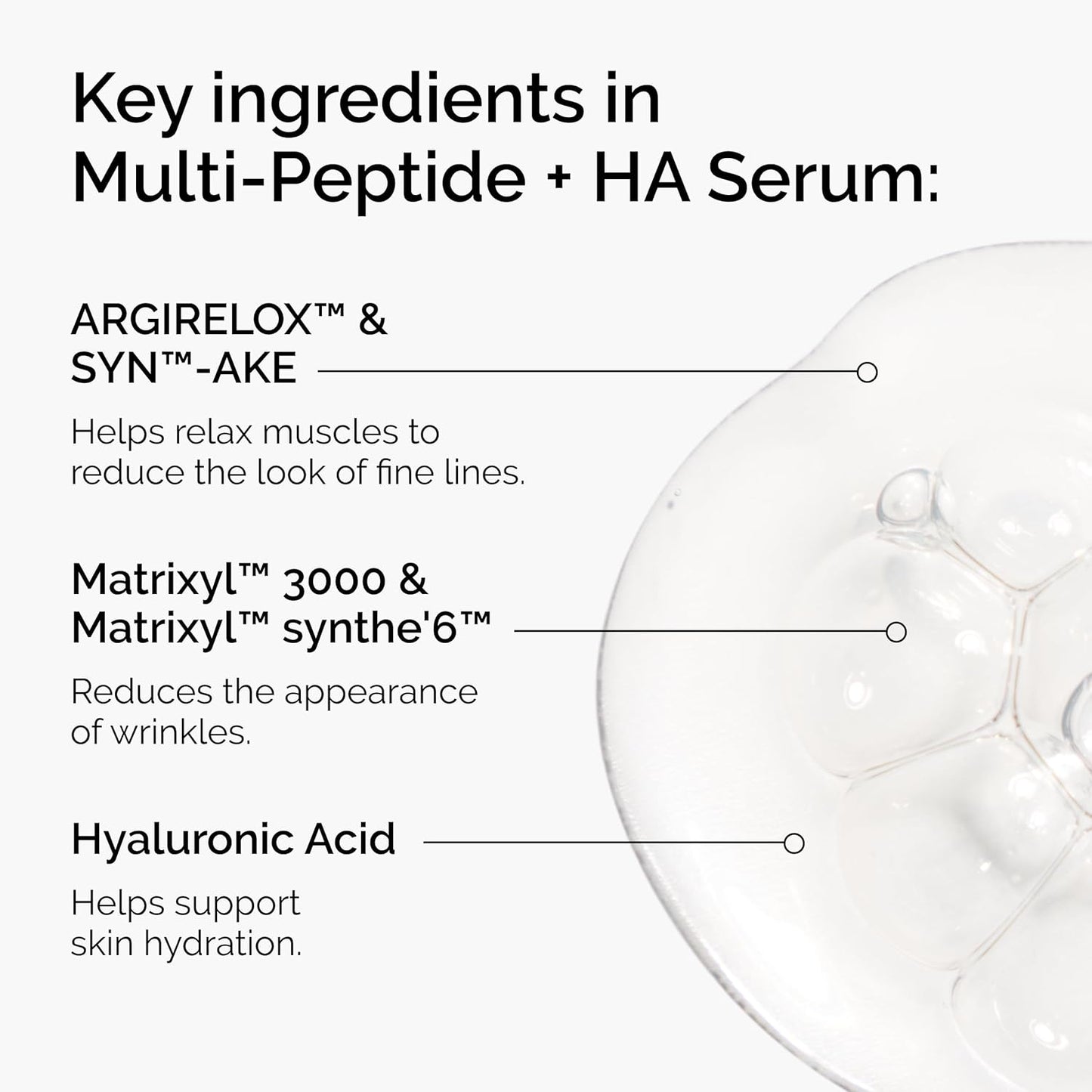 The Ordinary Multi-Peptide + Hyaluronic Acid, Anti-Aging Peptide Serum for Crow’s Feet, Elasticity & Firmness, 1 Fl Oz
