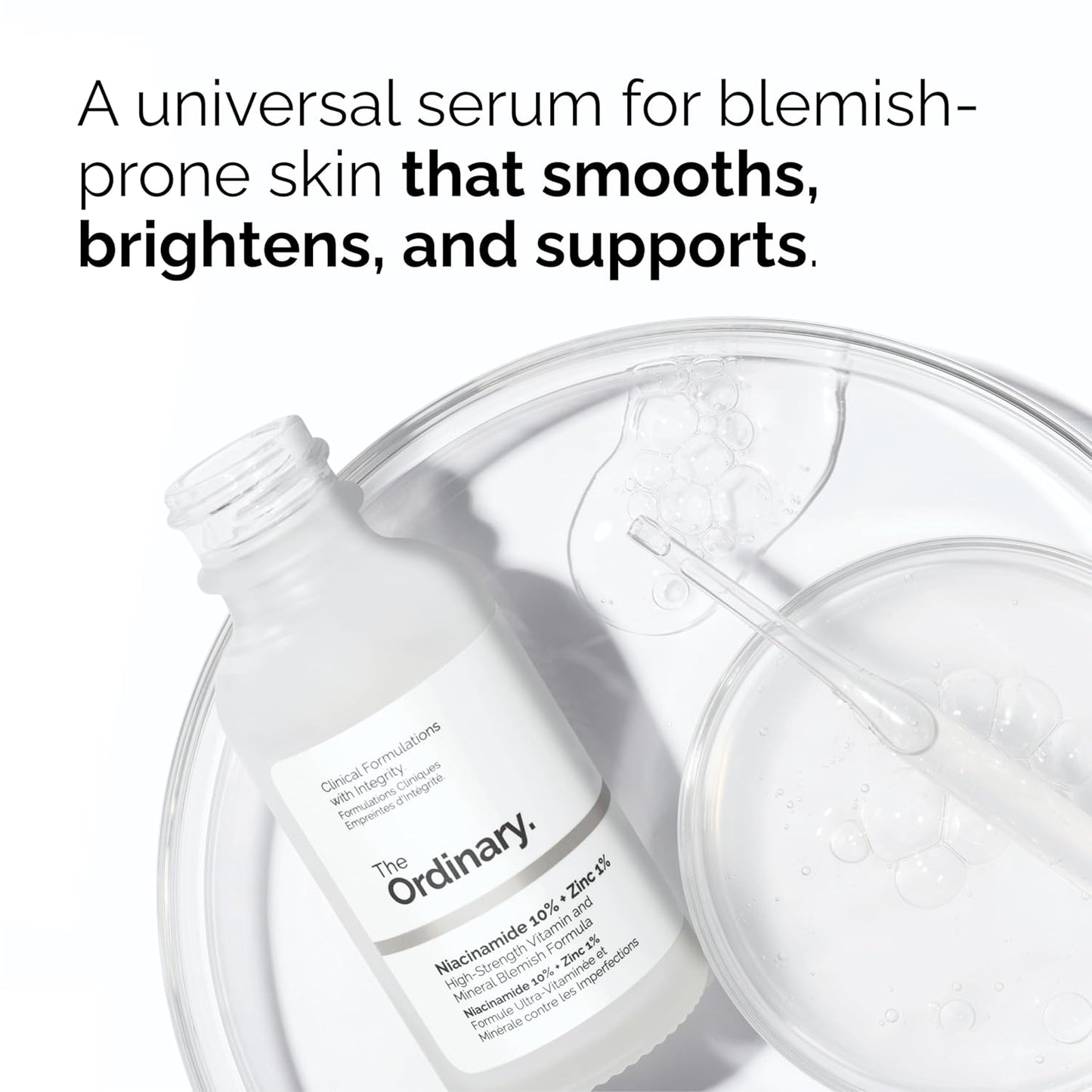 The Ordinary Dull Skin Duo- Skin Care Bundle Set for Face & Eye-Niacinamide 10% + Zinc 1% 1 Fl Oz, Caffeine Solution 5% + EGCG 1 Fl Oz