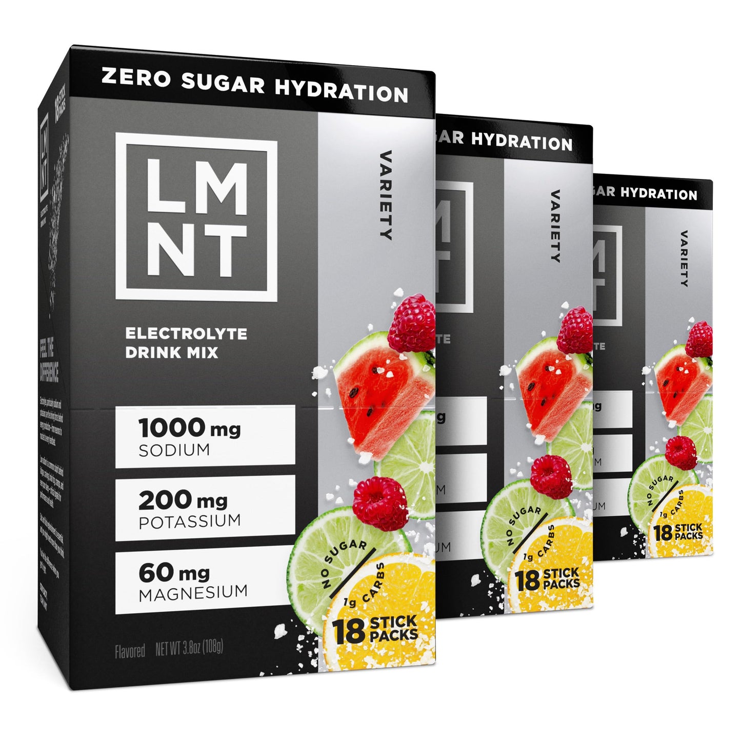 LMNT Zero Sugar Electrolytes - Variety Pack | Drink Mix | 12-Count