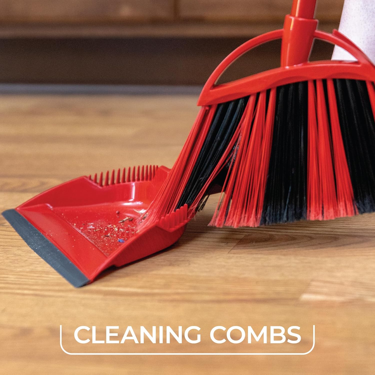 O-Cedar Sweep Broom with Step-On Dustpan | Remove 99% with One Sweep | Lightweight Quiet Cleaning Tool | Ideal for Pet Owners