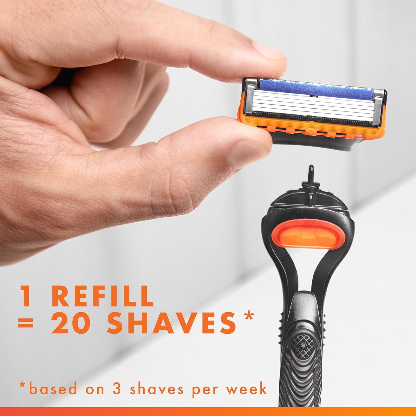 Gillette Fusion5 Razor Blade Refills for men- 12 Count – 5-Bladed with Lubrication Strip and Precision Trimmer