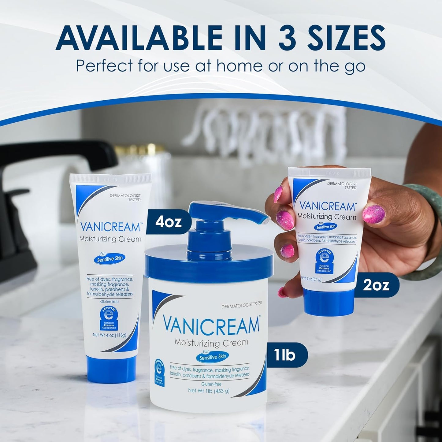 Vanicream Moisturizing Skin Cream with Pump Dispenser - 16 fl oz (1 lb) - Moisturizer Formulated Without Common Irritants for Those with Sensitive Skin