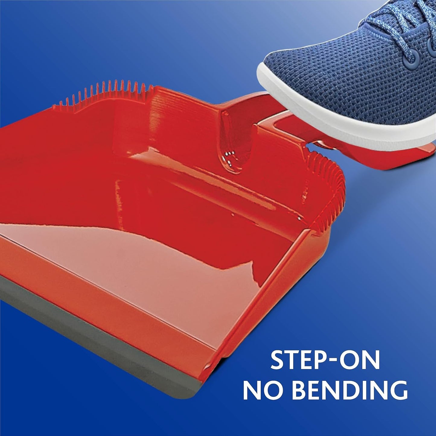 O-Cedar Sweep Broom with Step-On Dustpan | Remove 99% with One Sweep | Lightweight Quiet Cleaning Tool | Ideal for Pet Owners