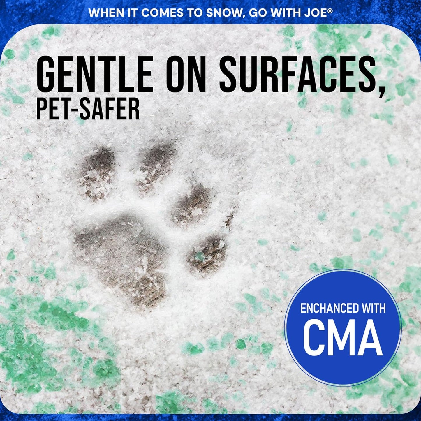 Snow Joe 2 Pack Premium Enviro Blend Snow & Ice Melt, Green-Coated Deicer Crystals, 50 lb - Safer Melter for Vegetation, Concrete & Metals