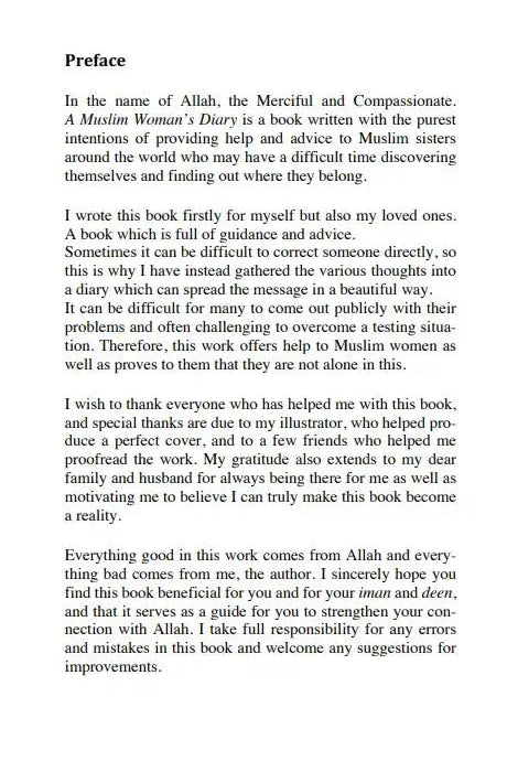 A Muslim Woman's Diary - Darussalam