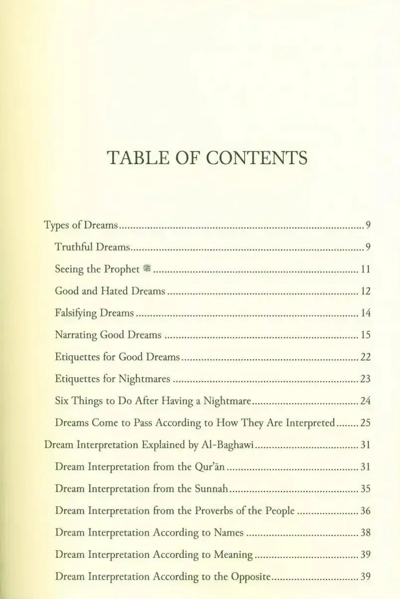 Authentic Dream Interpretations by Shaykh 'Abdullah ibn Jaru Allah - Darussalam