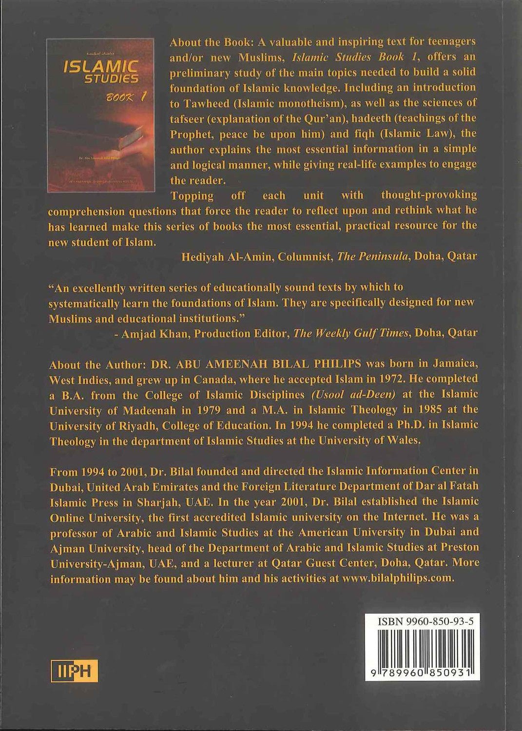Islamic Studies : Book 1, IIPH - Darussalam